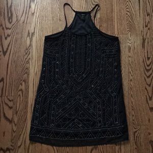 Mini black beaded forever 21 dress.